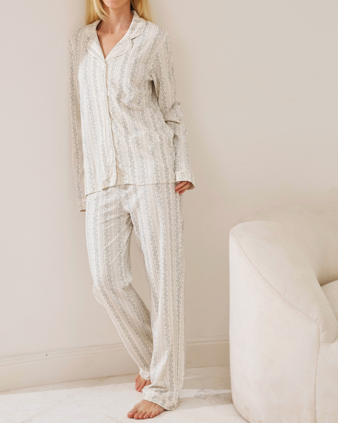 Pijama Flores Cotton