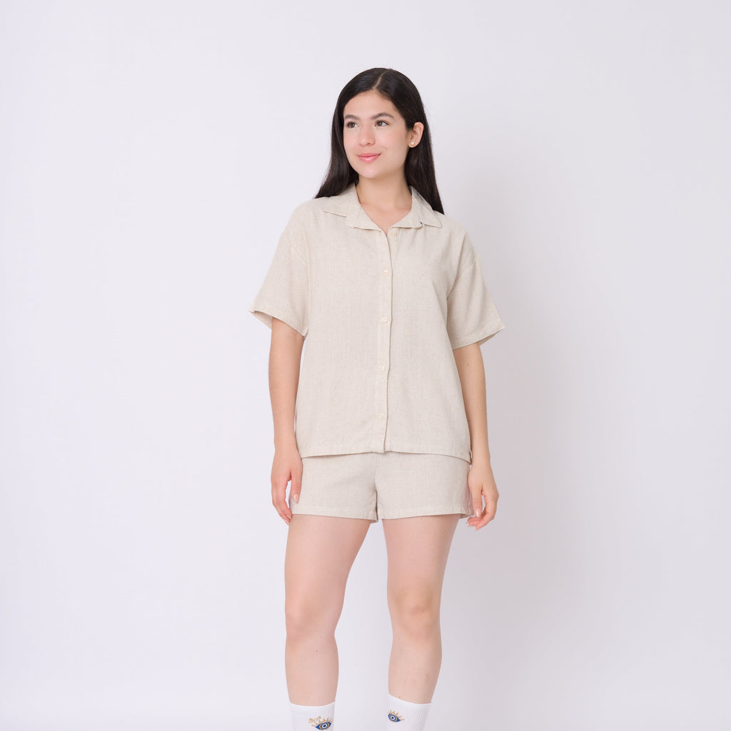 Pijama de Lino ecru