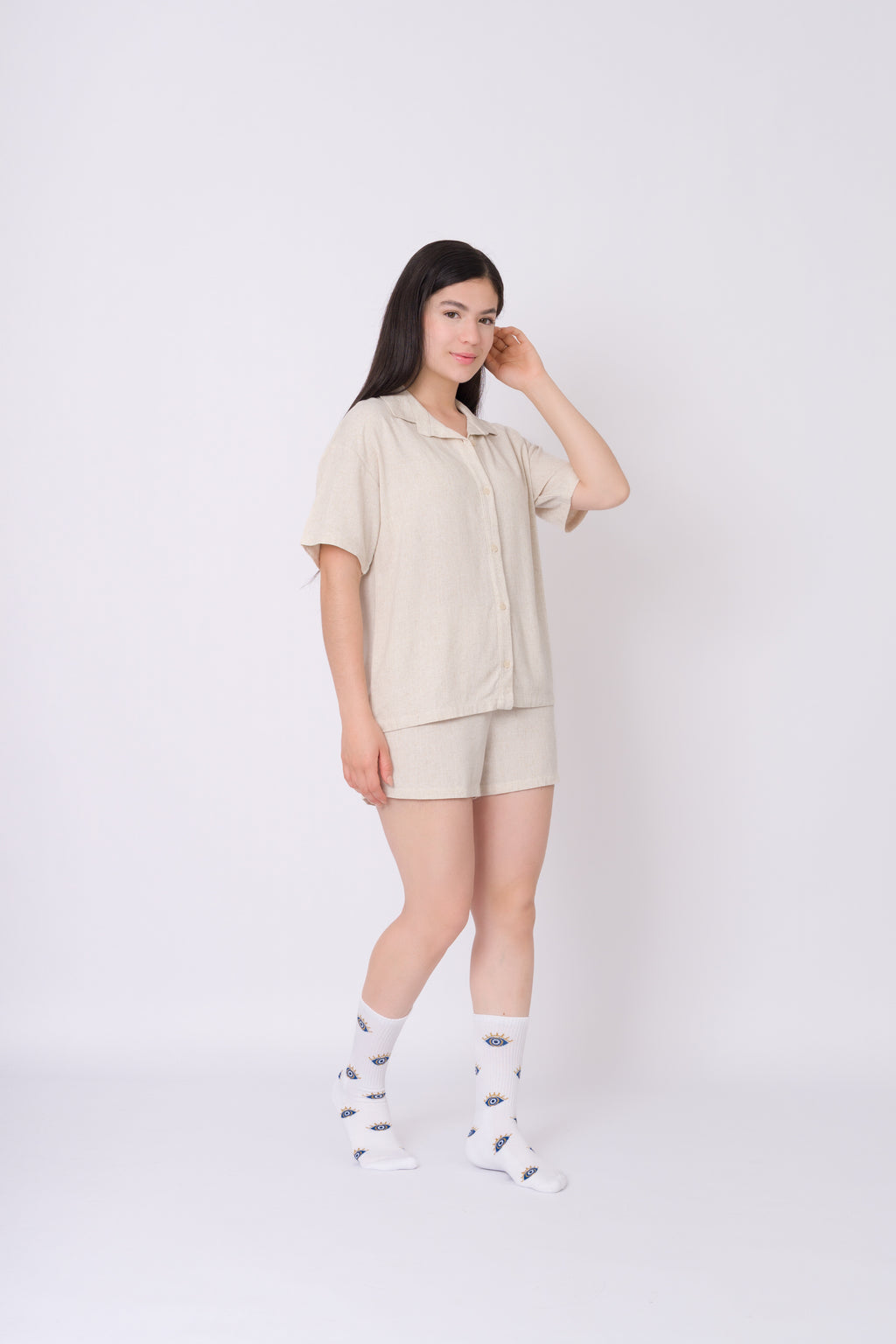 Pijama de Lino ecru