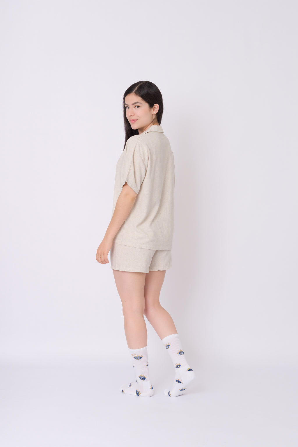 Pijama de Lino ecru