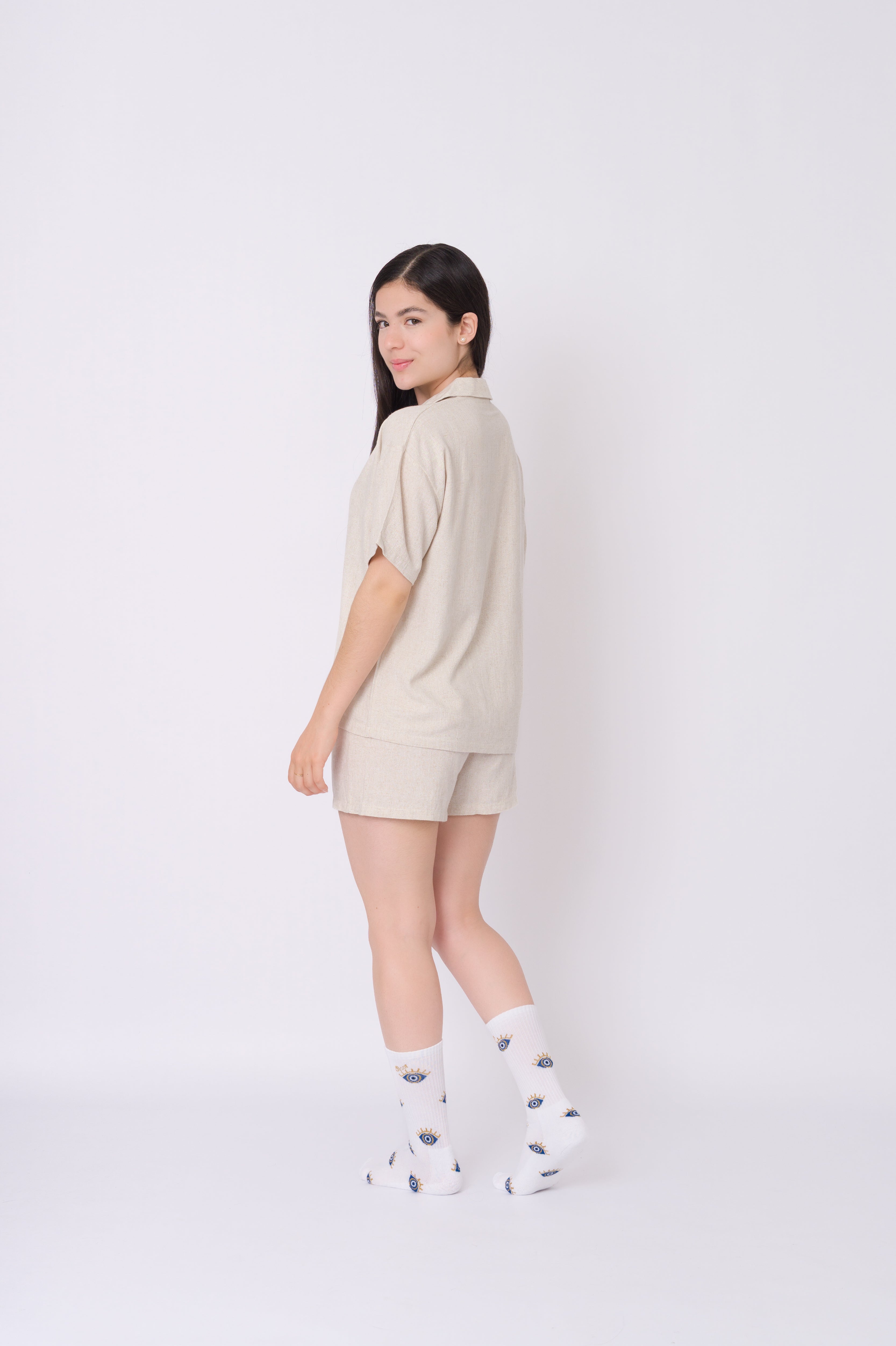 Pijama de Lino ecru