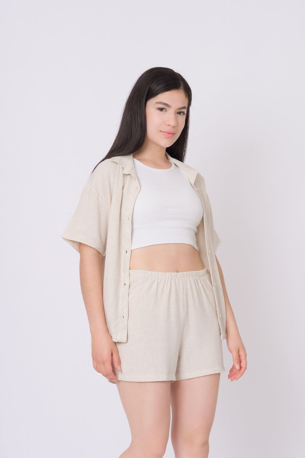 Pijama de Lino ecru