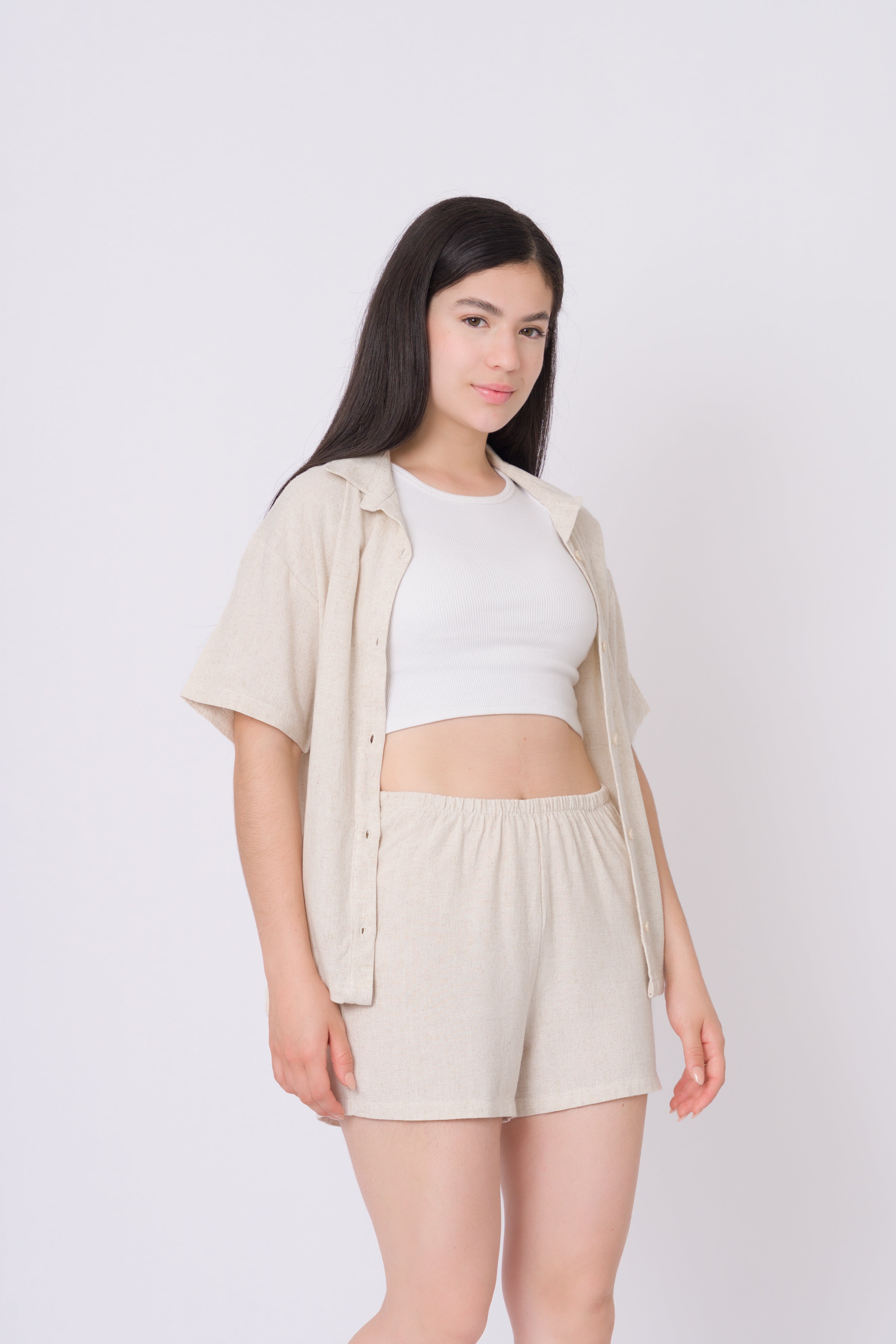 Pijama de Lino ecru
